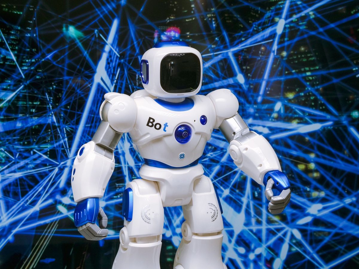 Fortgeschrittene Technologie, die künstliche Intelligenz darstellt